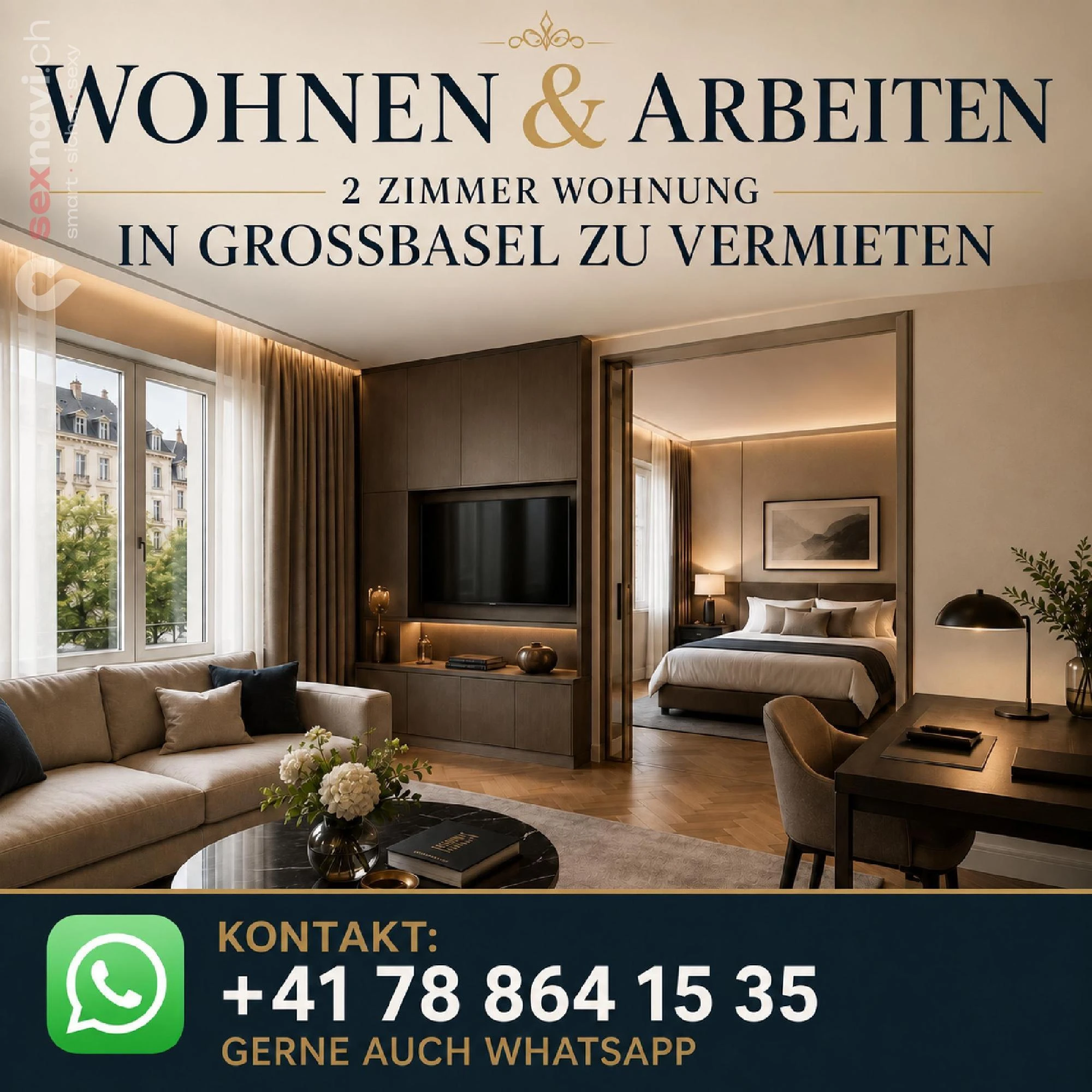 2 Zimmer Wohnung Wohnen und Arbeiten Basel, Basel, Schweiz