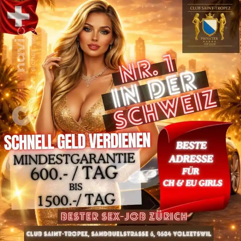 2.000,-/Tag m&ouml;glich f&uuml;r Schweizer und EU Girls Z&uuml;rich Umgebung, Volketswil, Z&uuml;rich Stadt, Aargau, Schweiz